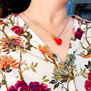 Stylish Red Heart Pendant