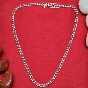 Silver-tone Figaro Chain
