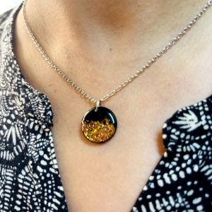 Starry Night Black Pendant