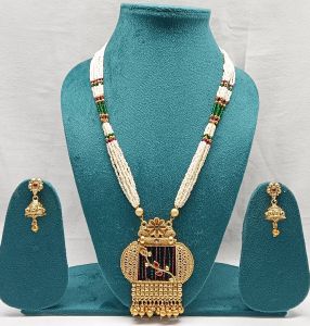 Traditional Indian Long Necklace Set