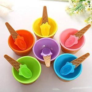 Plastic Ice Cream Bowl 5 Inches