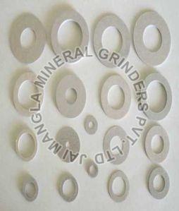 Grey Round Polished Mica Board Washers, For Industrial, Size : Standard