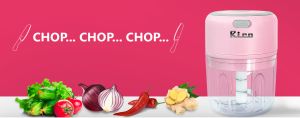 Rico Rechargeable Electric Mini Chopper &AMP;ndash; CH2113&AMP;rdquo; Model - Pink
