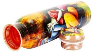 Meena Printed Copper Bottle