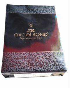 Plain 85 GSM Jk Excel Bond Paper, Color : White for Printing, Writing