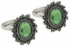 Kundan & Pearl Toe Rings