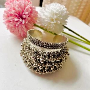 Oxidized Brass Bracelet with Ghungroo Bells