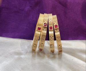 Polki Style Brass Bracelet