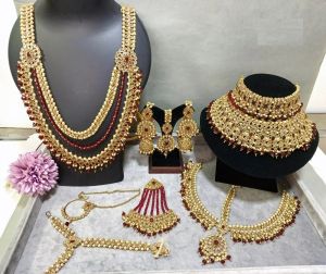 Polki Style Necklace Set
