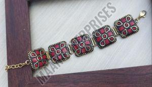 Bohemian Brass Thread Bracelet Adjustable Pull-tie Closure