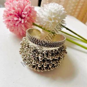 Oxidized Brass Bracelet with Ghungroo Bells Casual Ethnic Wear