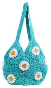 Daisy Pattern Crochet Handbags