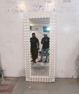 Handcrafted Wooden Mirror Frame