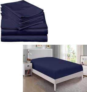 California Blue King Size Bed Sheet Set