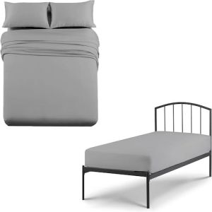 Plain Cotton Rv Light Grey Bunk Bed Sheets, Brand Name : Cottingon