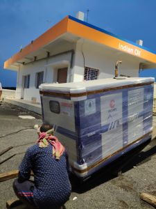 1500 RPM Air Cooling Mahindra Single Phase 50Kva DG Sets