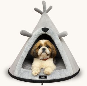 Polyester Dog Bed- Grey, Brand Name : Caninkart for Cat Use