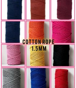 Multicolor Cotton Rope, Weight : 336kg for Crafts, Diy Projects