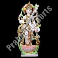 Marble Divine Goddess Saraswati Statue