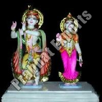 marble radha krishna statue