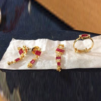 Burma Ruby Jewellery Set
