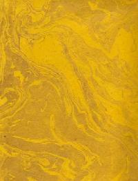 HM - Yellow handmade marble paper