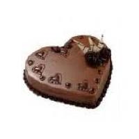 Heart Shaped Chocolate Cake