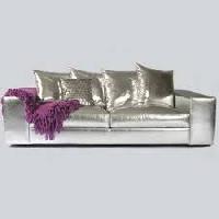 Silver Sofa Set
