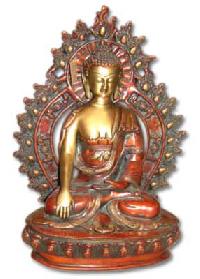 Buddha Brass Statue Buddha with Ring
