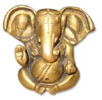 Ganesh Brass Statue (Ganesh Appu Shape W/Out Base)