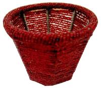 Glass Beaded Basket