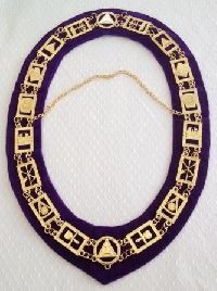 ROYAL ARCH OFFICERS CHAIN COLLAR ROYAL PURPLE
