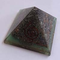 Metal Orgone Chakra Energy Pyramid