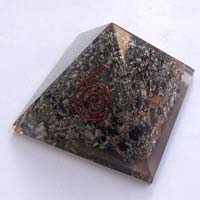 Metal Orgone Chakra Pyramid