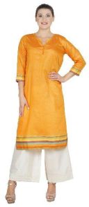 SSTC009-OR Tussar Cotton Kurtis