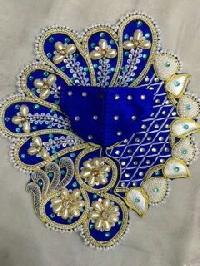 Designer Blue Zari Dress for Laddu Gopal
