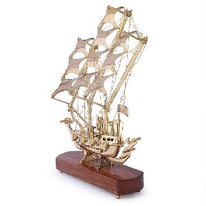 Antique Brass Nautical Ship