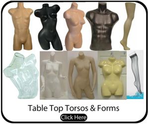 Female Table Top Torso Mannequin Form