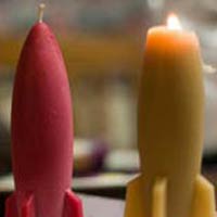 Rocket Shaped Candles