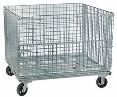 Wire Containers With Casters For Automobile Industries