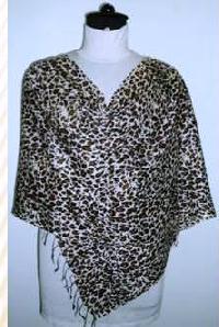 Ptl Leopard Print Scarf Cum Shawl