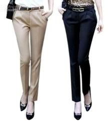 Cotton Checked Ladies Formal Pants, Waist Size : 26-40 Inch