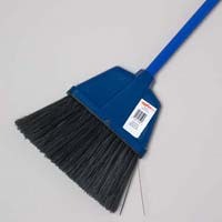 Broom 46.5in 4 Colors Black Bristles W Metal Handle