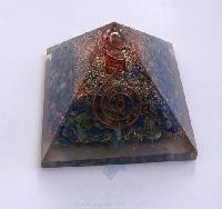 Lapis Lazuli Orgone/ Orgonite Pyramid with Crystal Point