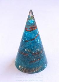 Orgone/ Orgonite Blue Energy Cone