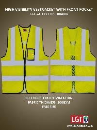 Green Safety Jackets with Pocket