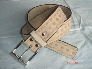 Hand made leather belt