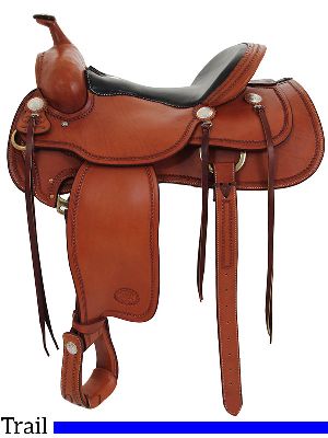 Trail Western horse saddle