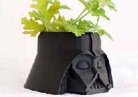 printed flower pots