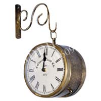 Brass Fitted Railway  Clock